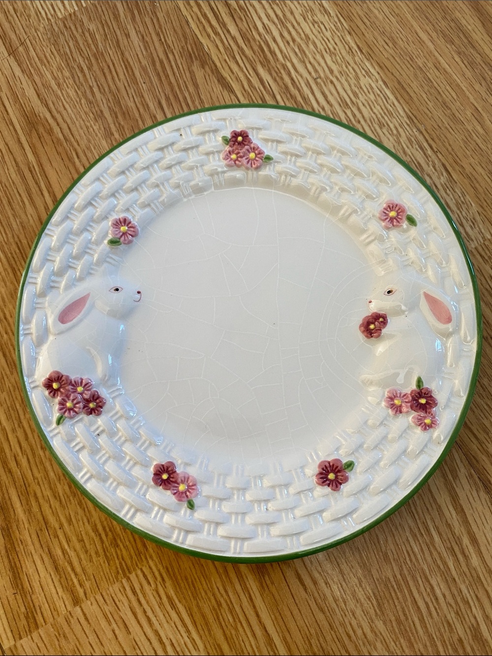 5 for $25! Vintage Avon 1994 Bunny Dessert Plate